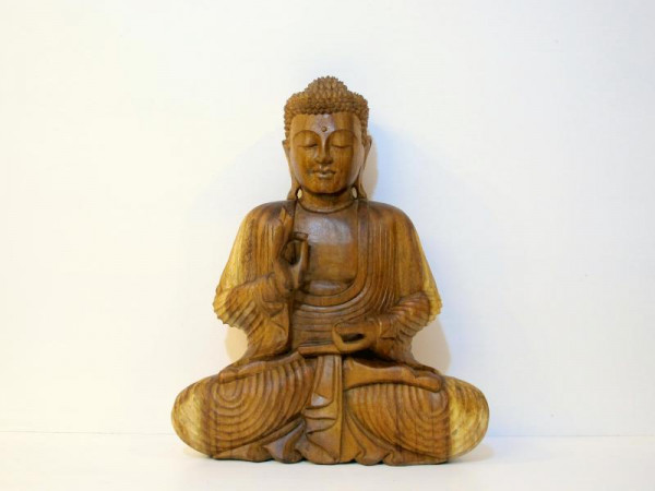 Buddha Holz Figur Vitarka Mudra im Online-Shop